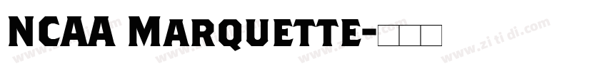 NCAA Marquette字体转换
